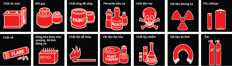 Các chất dễ gây cháy cần tránh