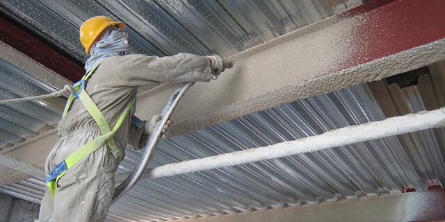 Thi công vữa chống cháy cho công trình