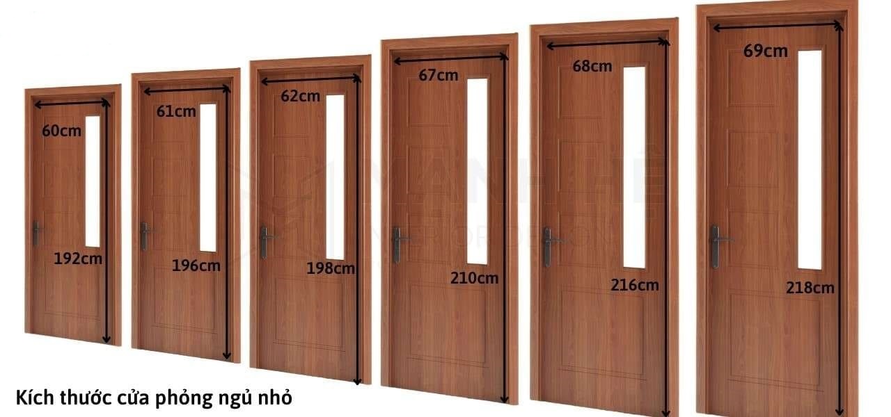 Kích thước cửa phòng ngủ theo tỷ lệ phòng
