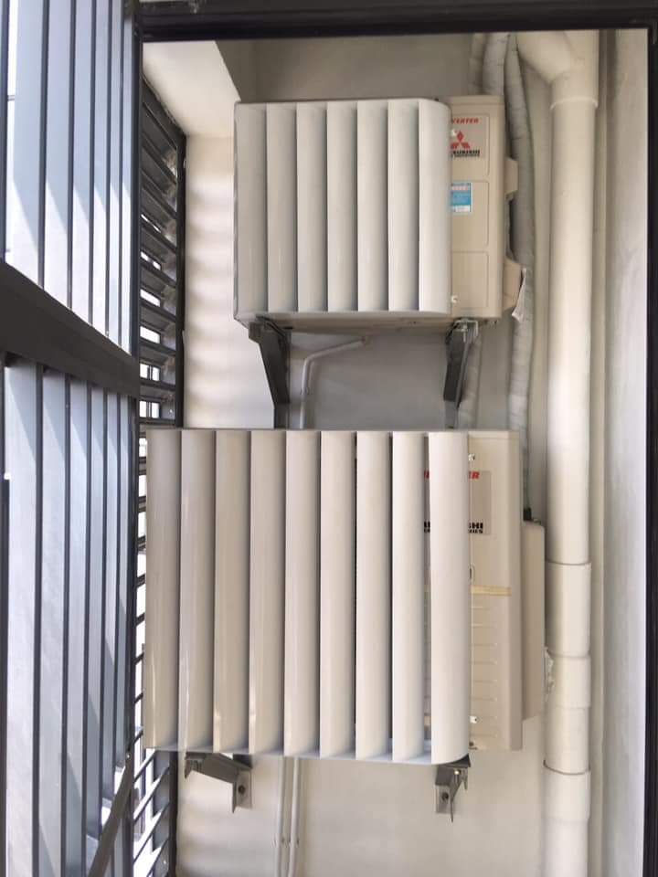 Che cục nóng điều hòa