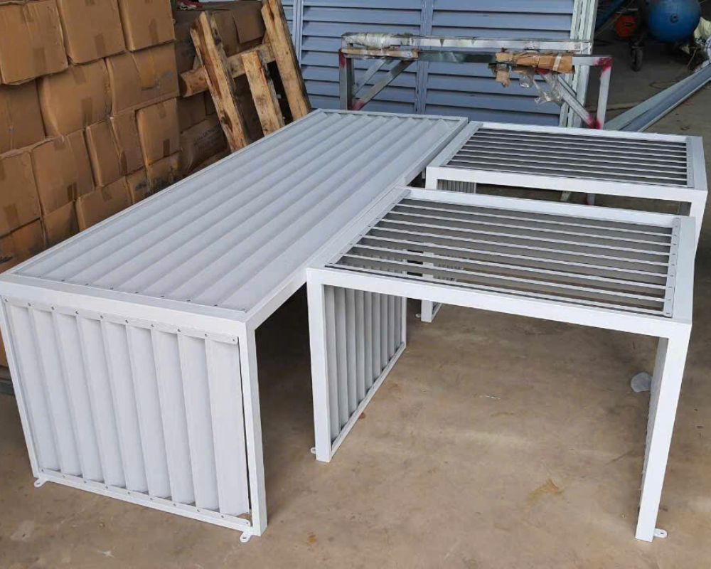Khung louver che cục nóng điều hòa