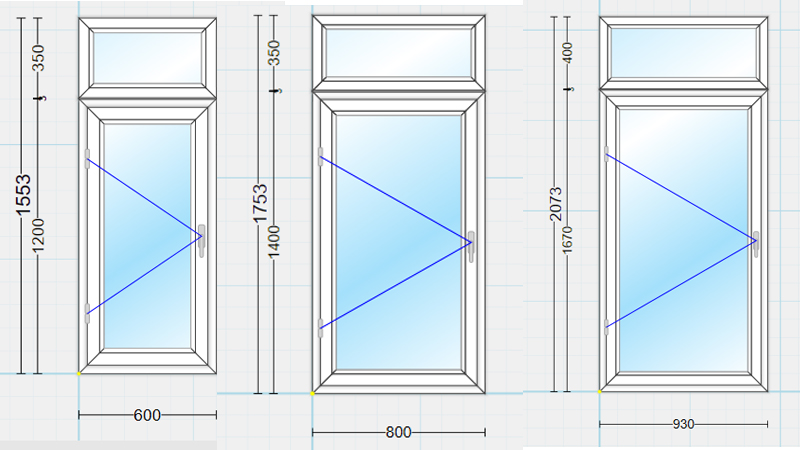 Kích thước cửa sổ 1 cánh tiêu chuẩn