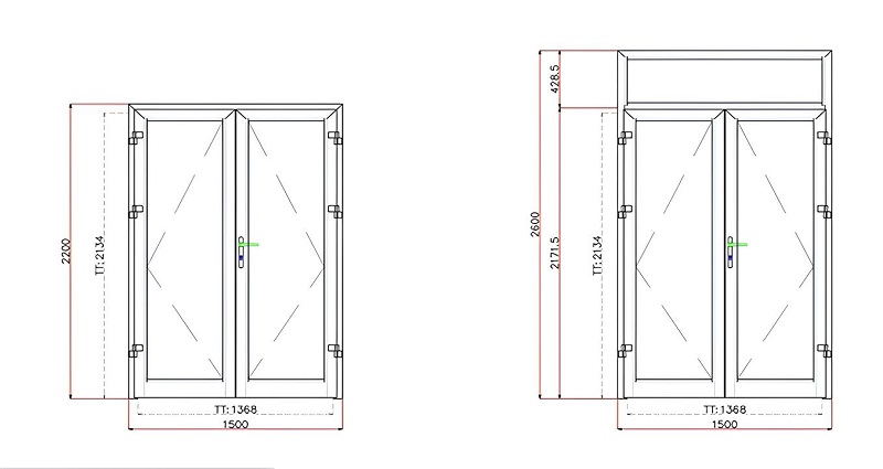 Kích thước cửa sổ 2 cánh tiêu chuẩn theo phong thủy