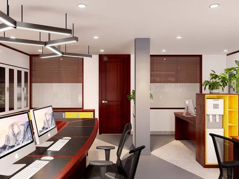 Mẫu cửa thép vân gỗ làm cửa phòng riêng