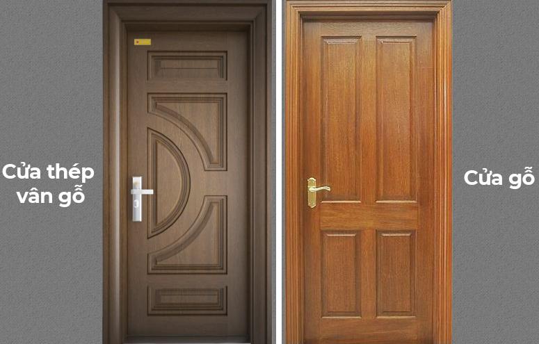 So Sánh Cửa Thép Vân Gỗ Với Cửa Gỗ | Nên Sử Dụng Loại Nào?