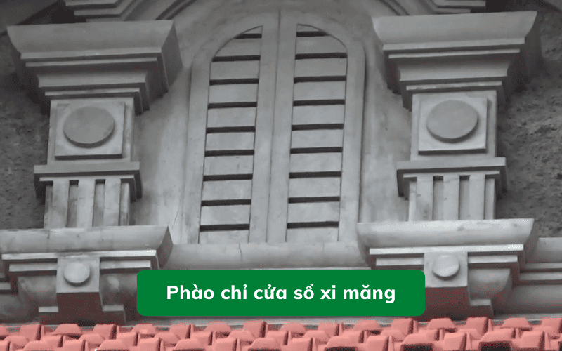 Phào chỉ cửa sổ xi măng cho nhà dân