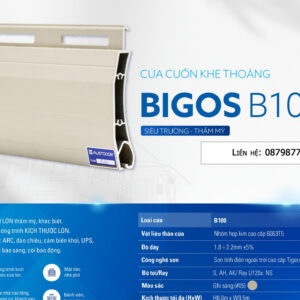 Cửa Cuốn Khe Thoáng BIGOS B100