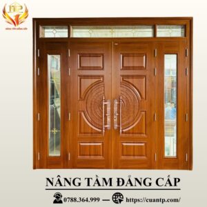 Cửa thép vân gỗ NS4H4H8