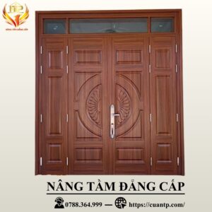 Cửa thép vân gỗ NS4H4H3A