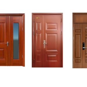 Alternative view of Cửa thép vân gỗ NTP2 – H03