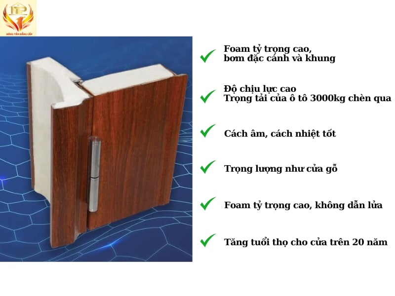 Cửa thép sử dụng foam cách nhiệt, cách điện