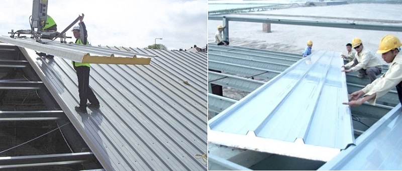 Panel eps làm mái nhà chống nóng